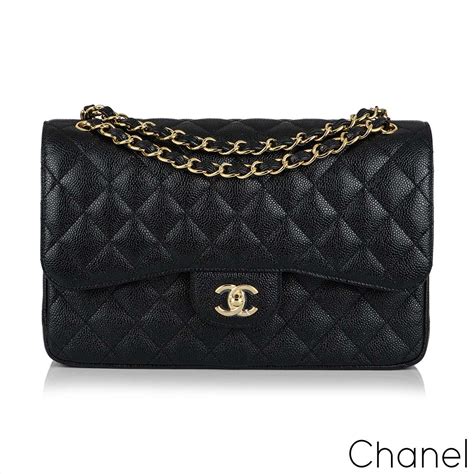 chanel classic flap bag medium black caviar|Chanel Classic Double Flap Quilted Caviar Gold.